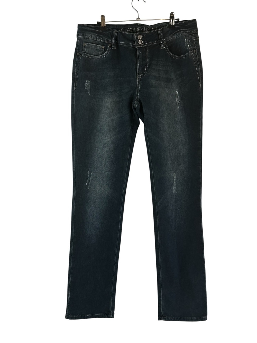 Clash Jeans USA Embellished Bootcut Jeans Women’s Size 15 Junior Y2K